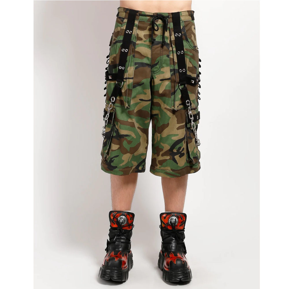 Tripp NYC - Jungleland Camo Wide leg trousers - Zip- off - Green